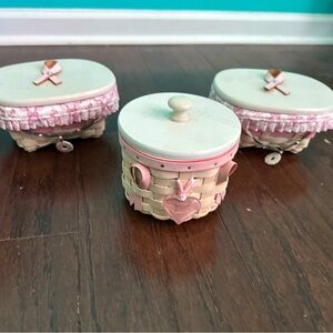 Longerberger breast cancer awareness baskets